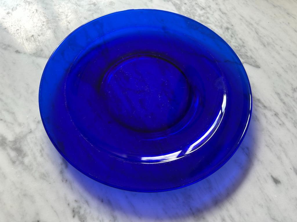 4x Dinerbord Donkerblauw Glas image 3