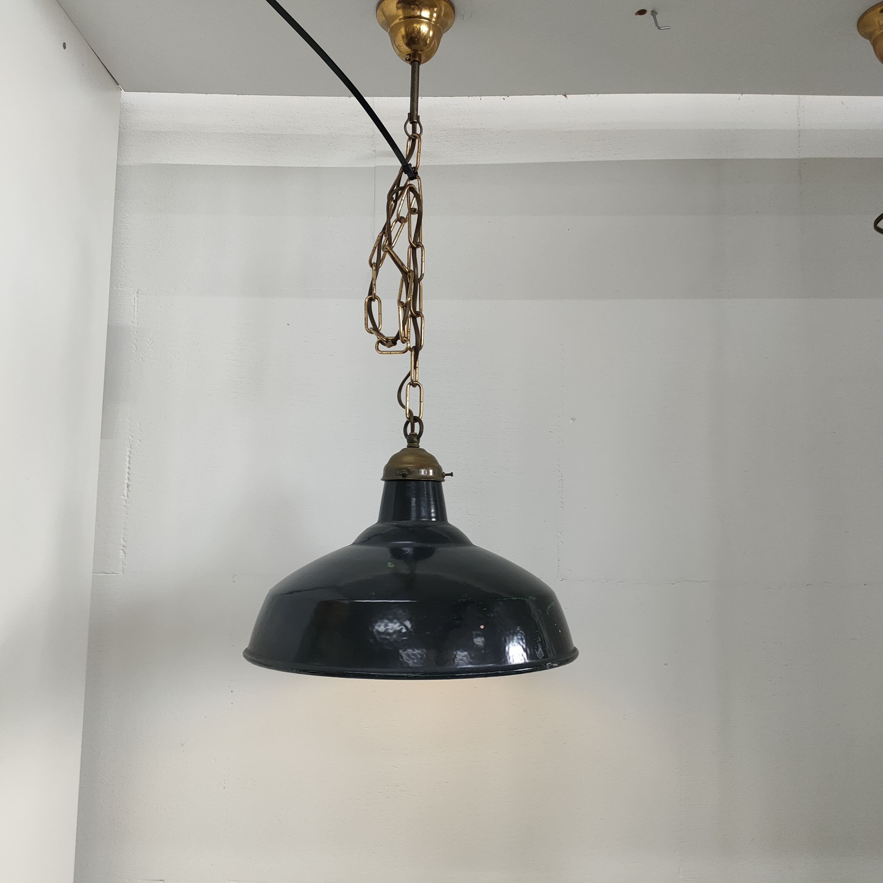 Industriële Vintage Cafe/plafondlamp Metaal/emaille image 6