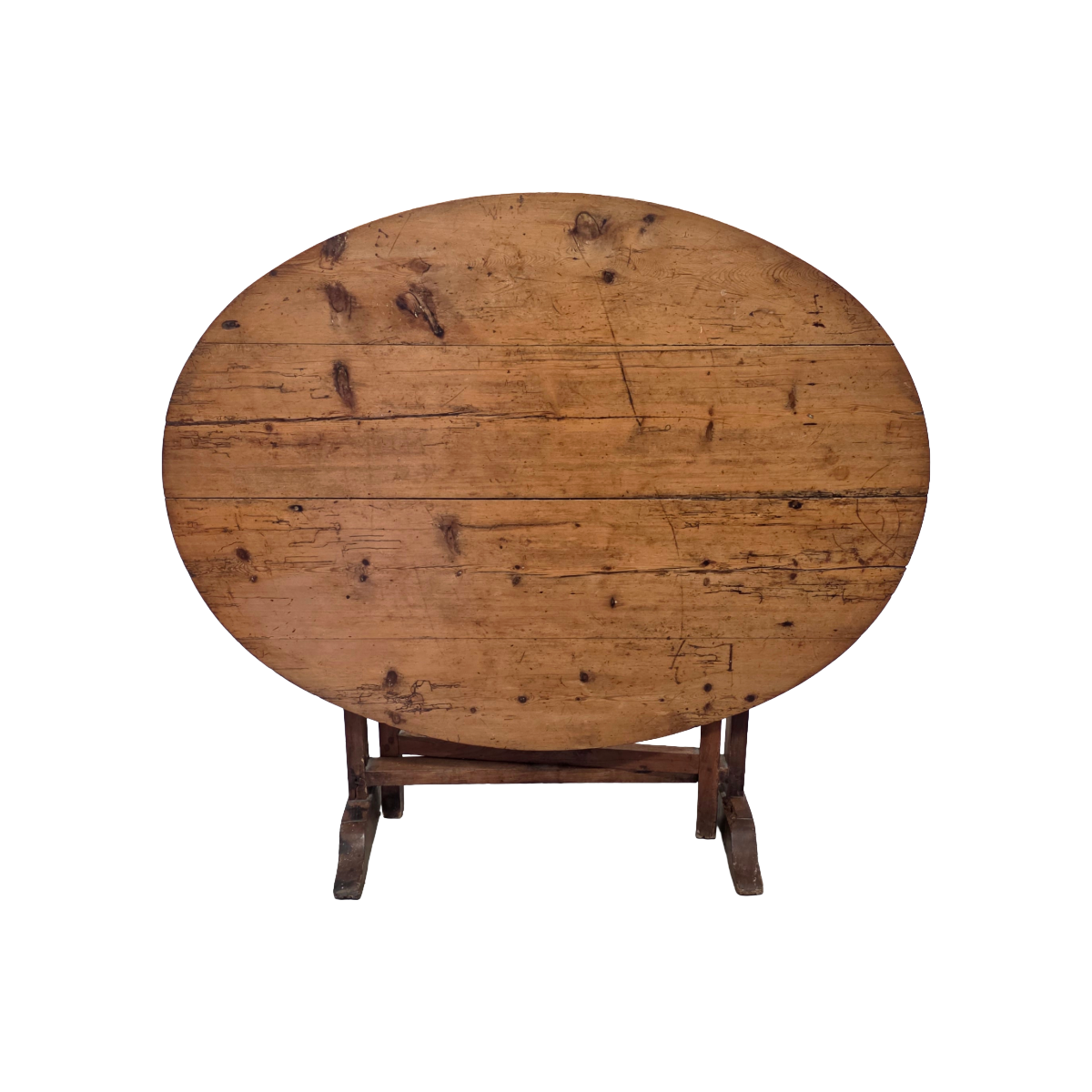 Antiek Frans Ovale Vigneron Tafel, 1e Helft 19e Eeuw image 4