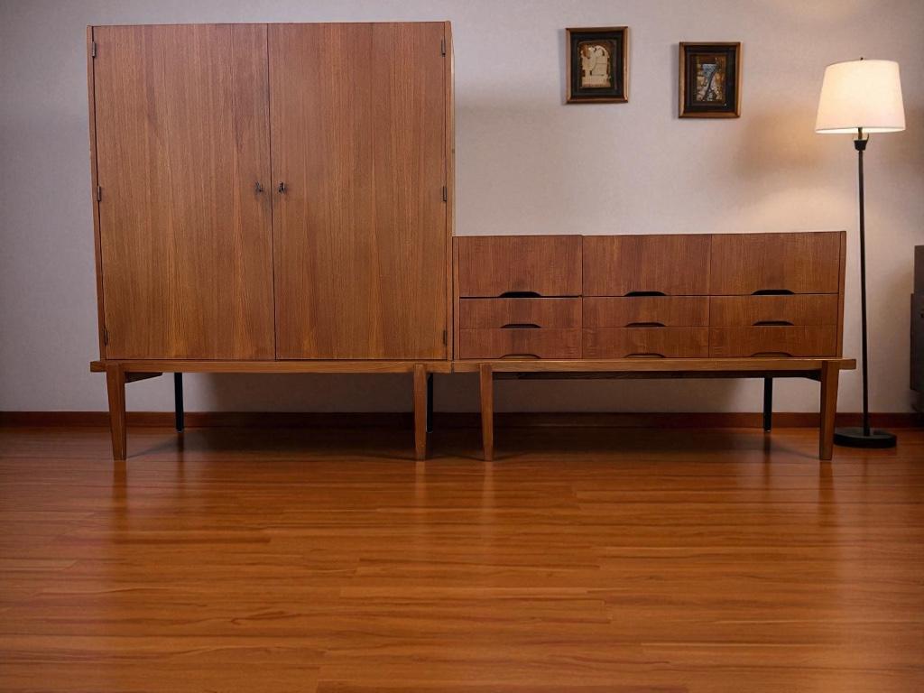 Vintage Xl Set : Kast / Audio Meubel / Wandrek image 2