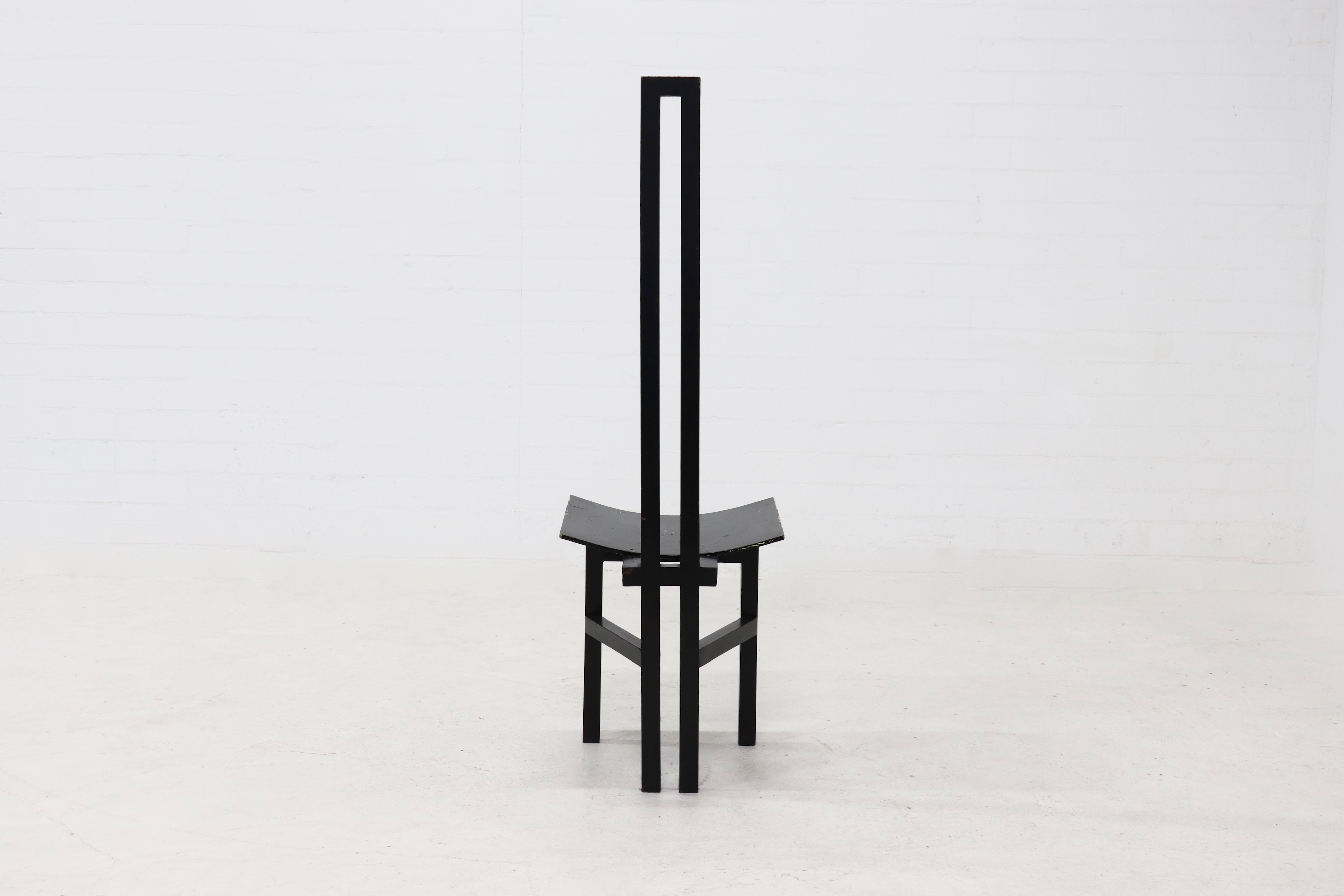 Constructivist High Back Side Chair 1950S image 7