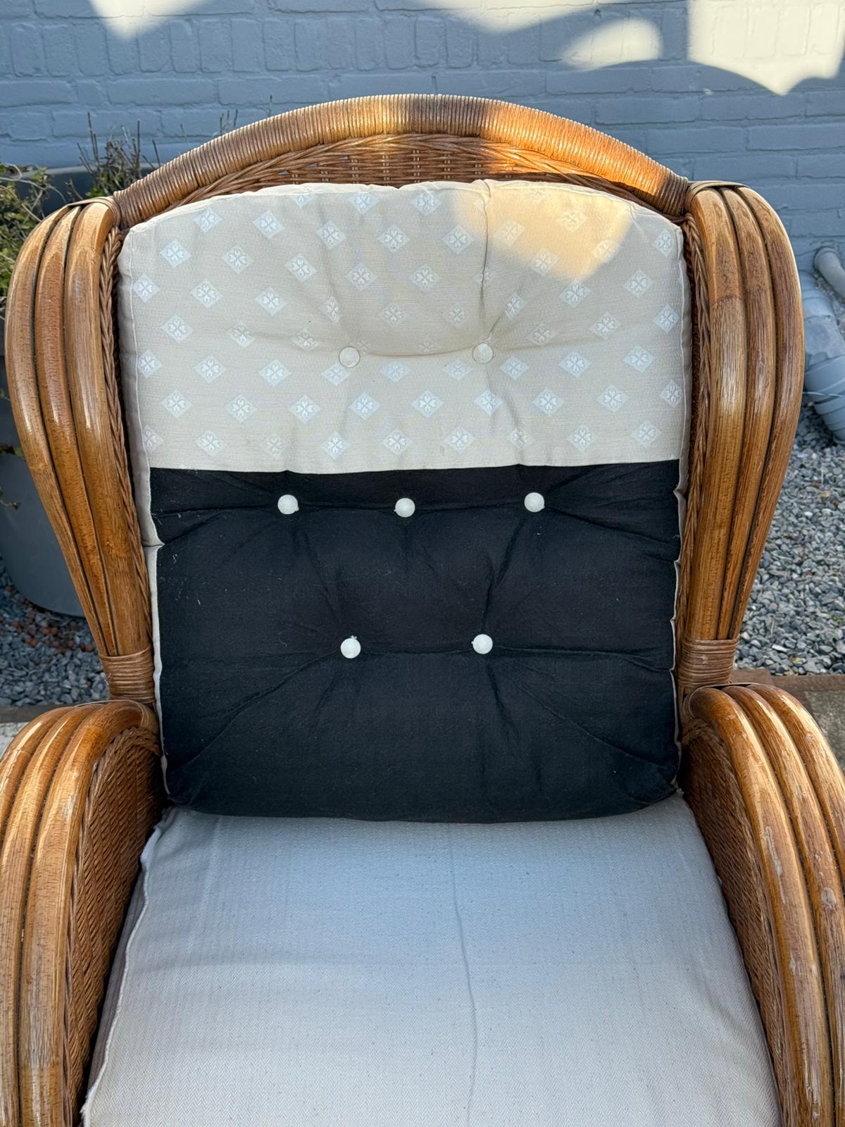 Vintage Wicker Armchair, image 8