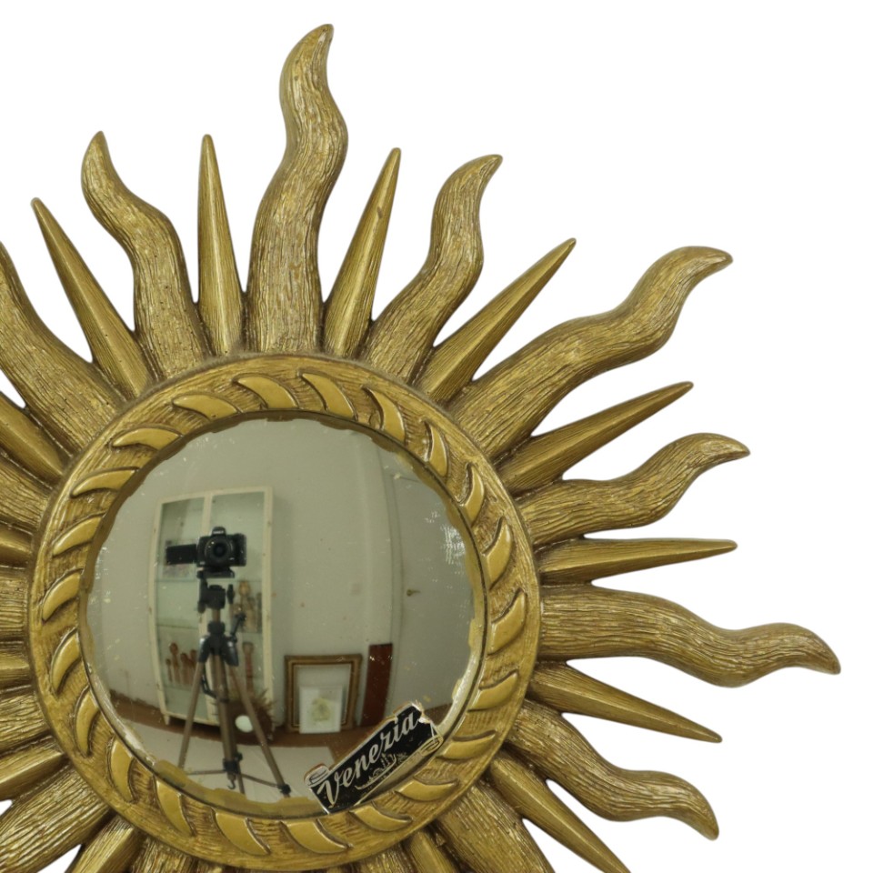Italiaanse Sunburst Spiegel Venezia Zonnespiegel Goud 42Cm image 9