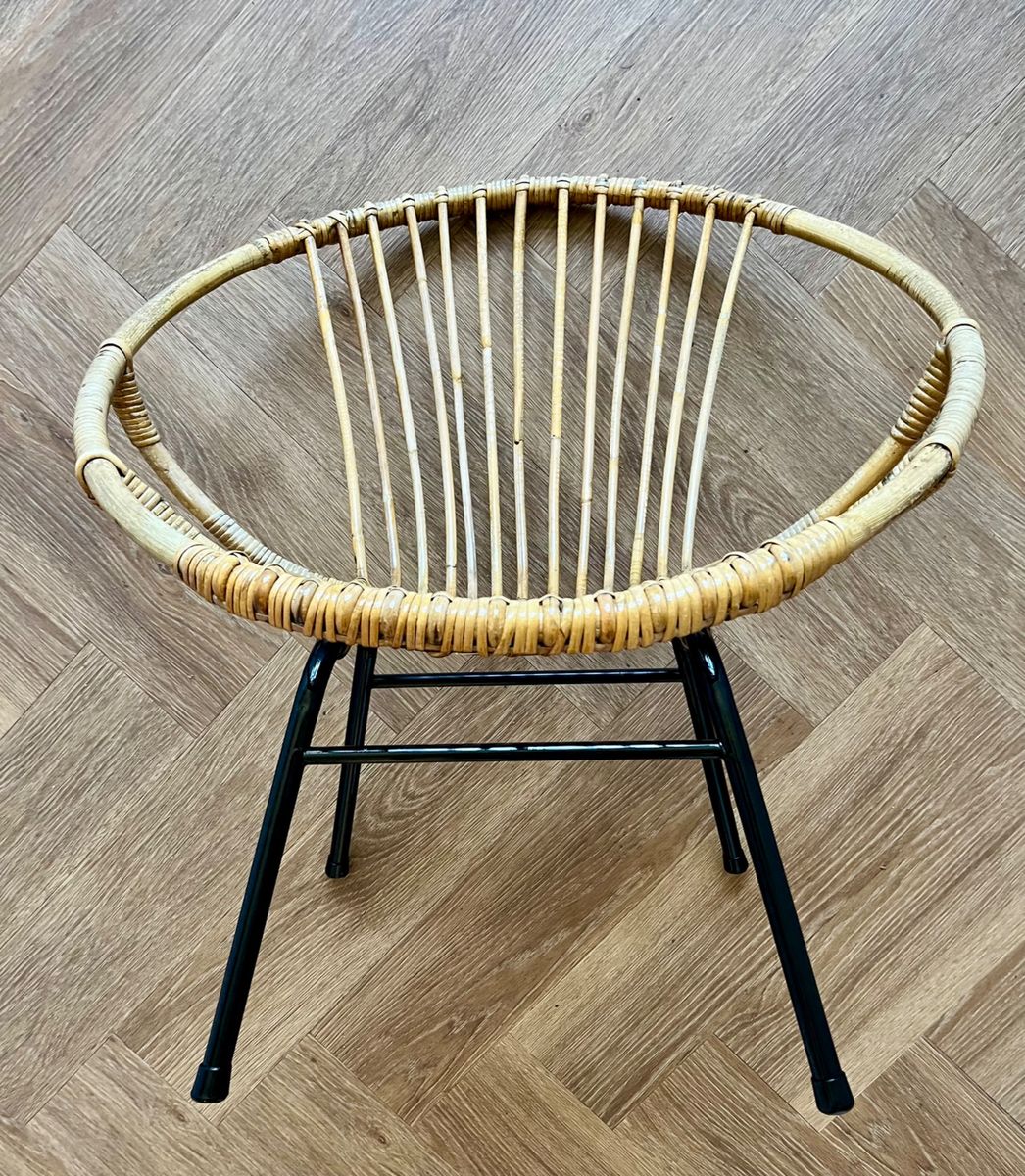 Rohé Noordwolde Rotan Bamboe Fauteuil 1960 image 4