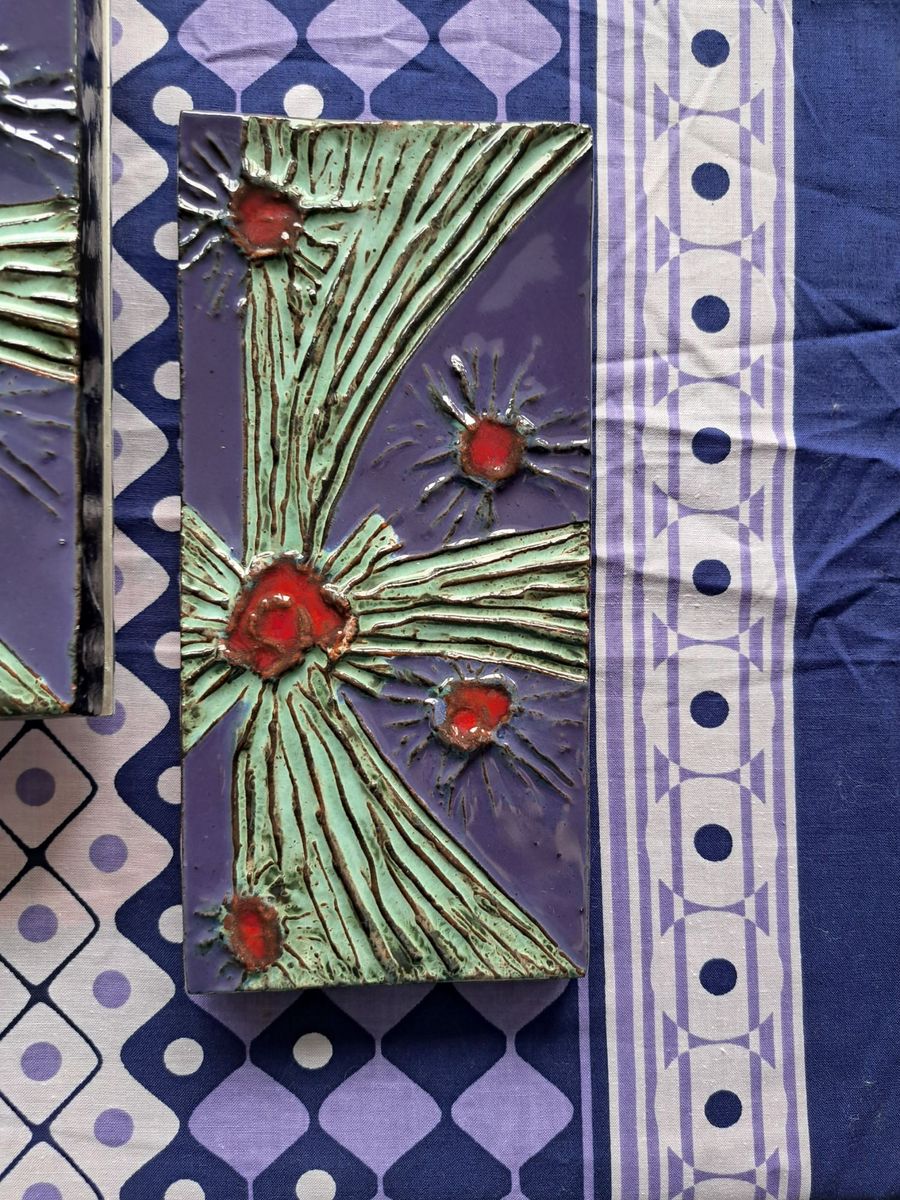 Vintage Keramiek Set: Deurgreep En Plaquette image 7