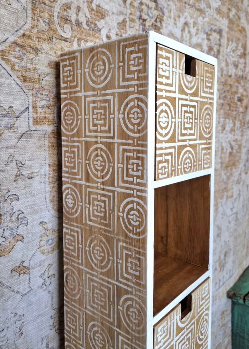 Boho Stijl Kastje/ Vitrinekast / Ladekastje image 4