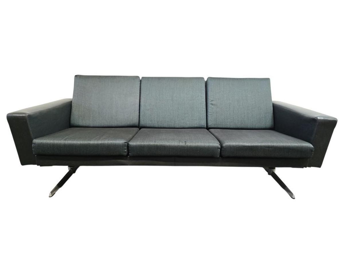 Vintage Jaren 70 Zetel / Canapé / Couch Met Chromen Frame image 5