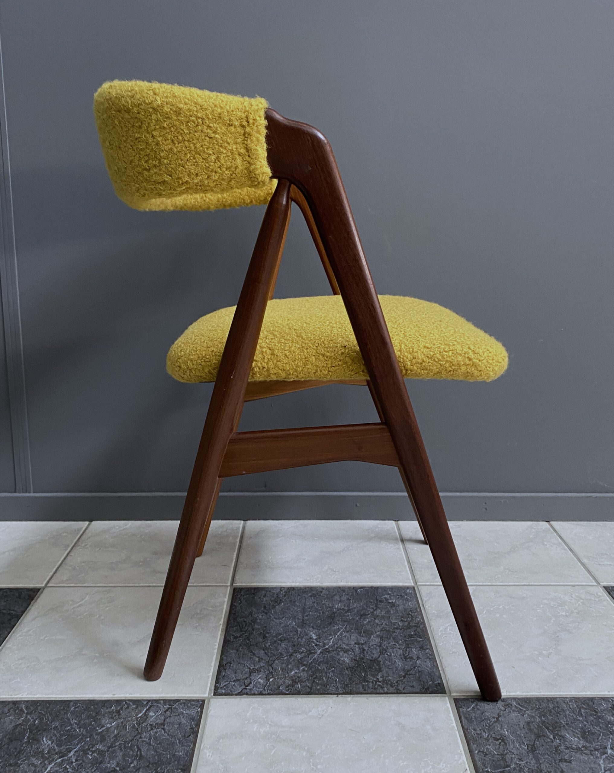 Thomas Harlev Chair Model 205 For Farstrup In Yellow Boucle image 6