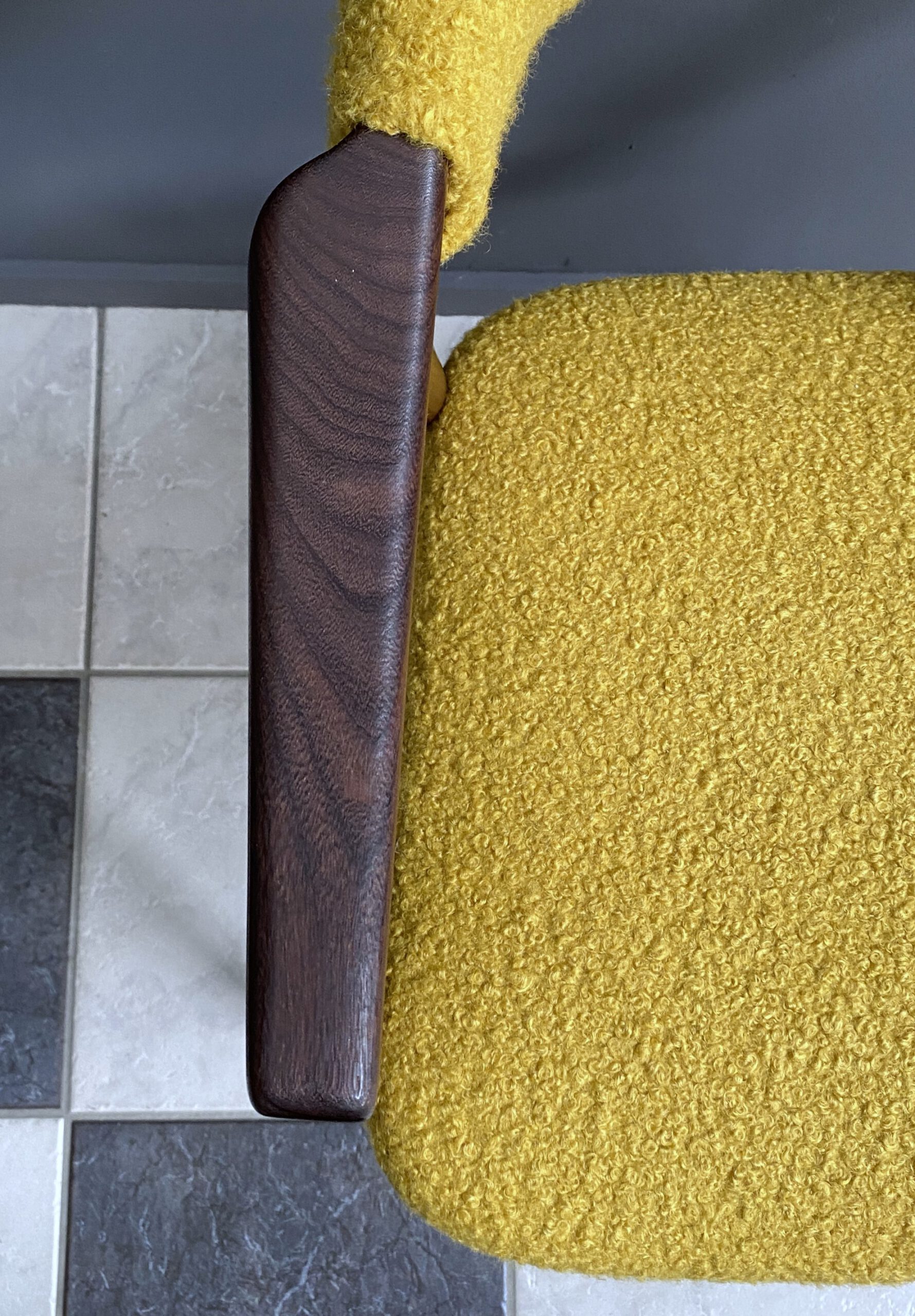 Thomas Harlev Chair Model 213 In Yellow Boucle image 7
