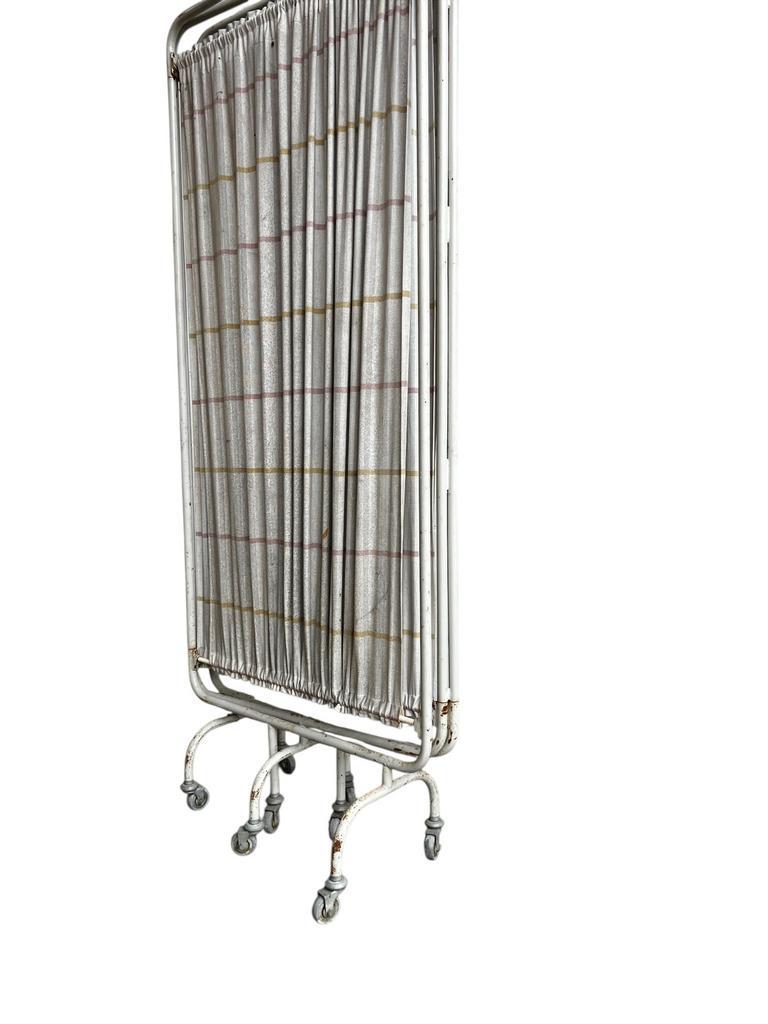 Vintage Metalen Paravent / Kamerscherm 3 Ledig image 4