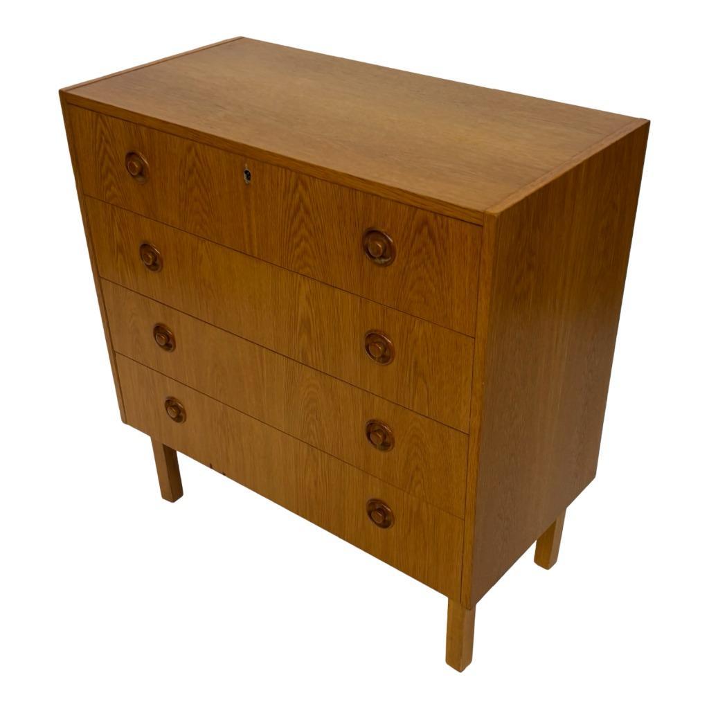 Vintage Ladekast Kastje Jaren 60 Teak Fineer Commode Design image 15