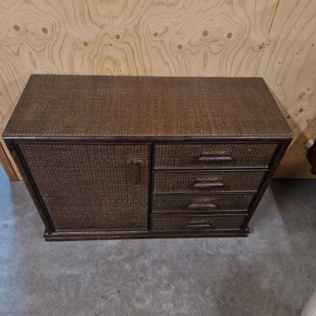 Vintage Dressoir Lowboard Sideboard Ladekast Bamboe Kast Boho Wandkast Dressoirtje image 3