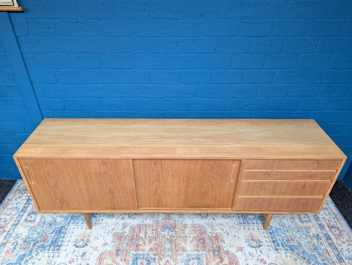 Vintage Eiken Lowboard, Jaren '60, Deens Design image 9
