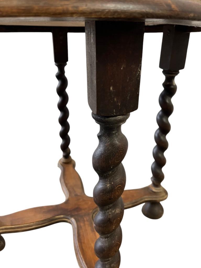 Vintage Houten Pied De Stal / Bijzettafel / Plantentafel image 8