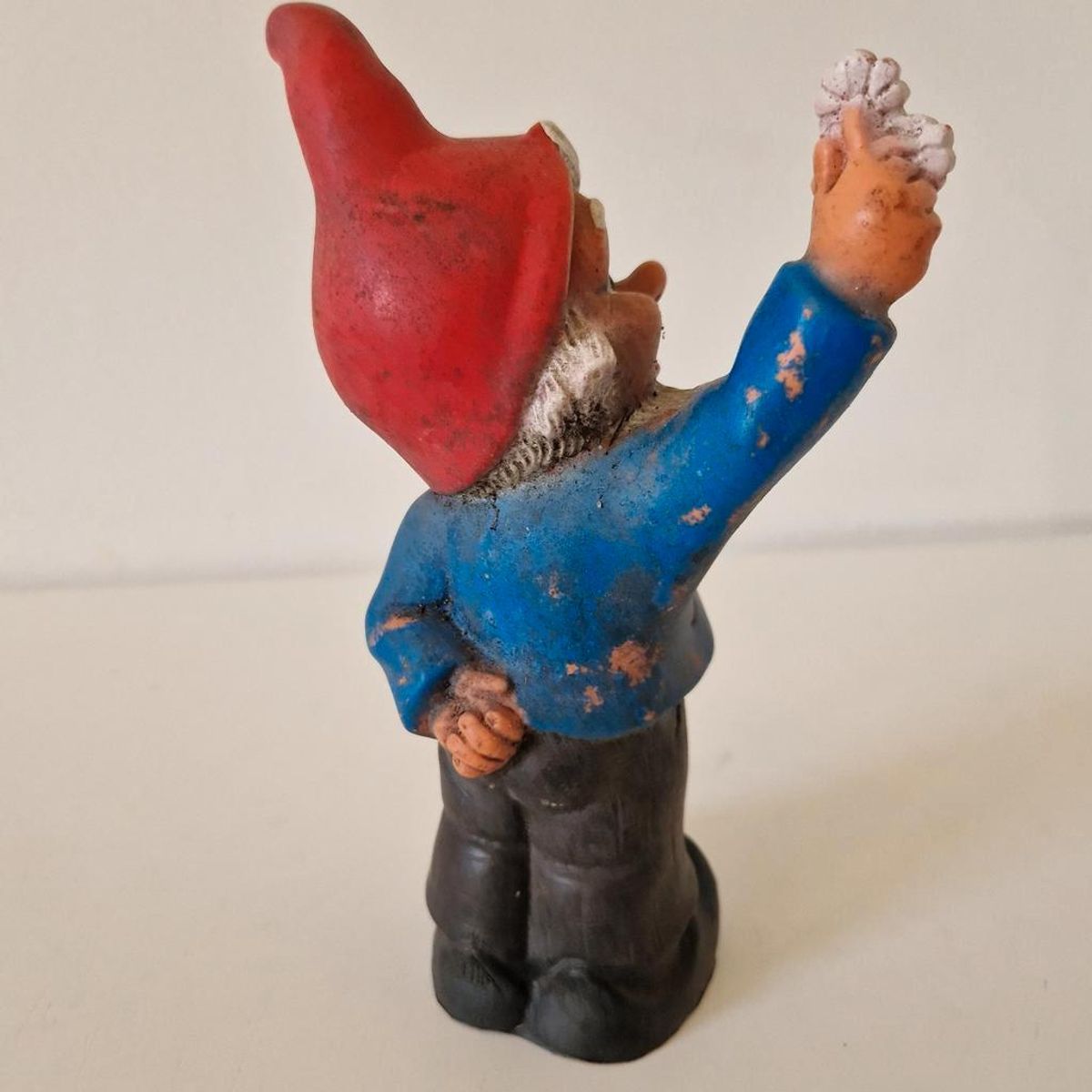 Vintage Tuinkabouter Kabouter Beeldje Rubber Beeld image 7