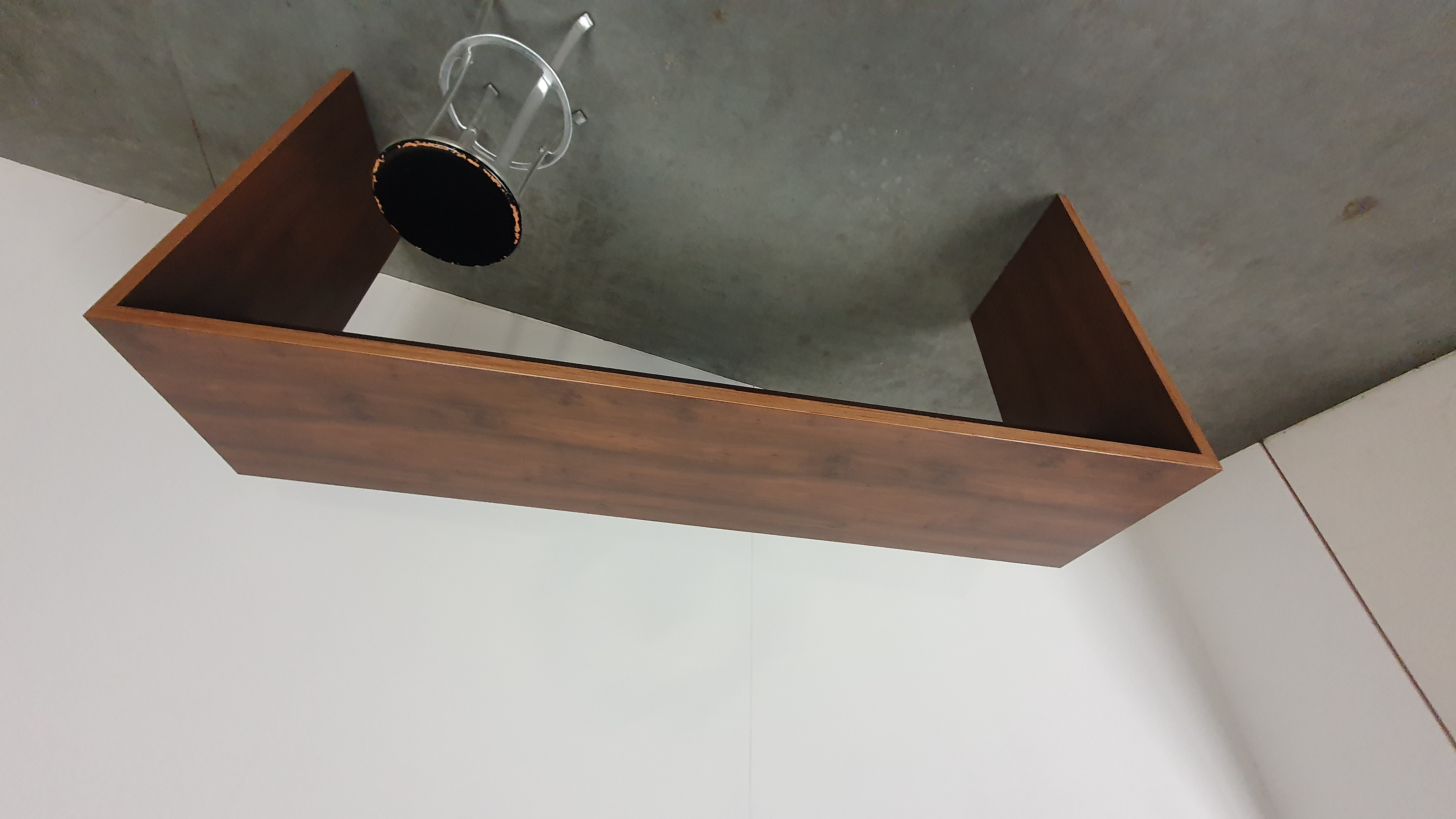 Design Bartafel Noten Hout Hpl Gefineerd Multiplex Statafel image 12