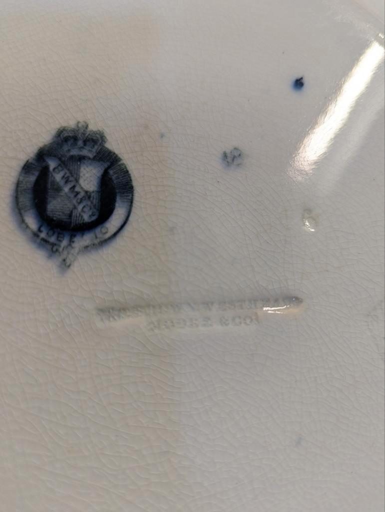 Bwm & Co Antique English Dinner Plate image 6