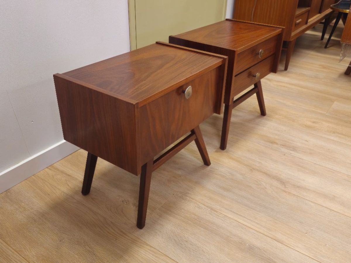 Vintage Teak Fineer Dressoir Lowboard Kast Kastje image 14