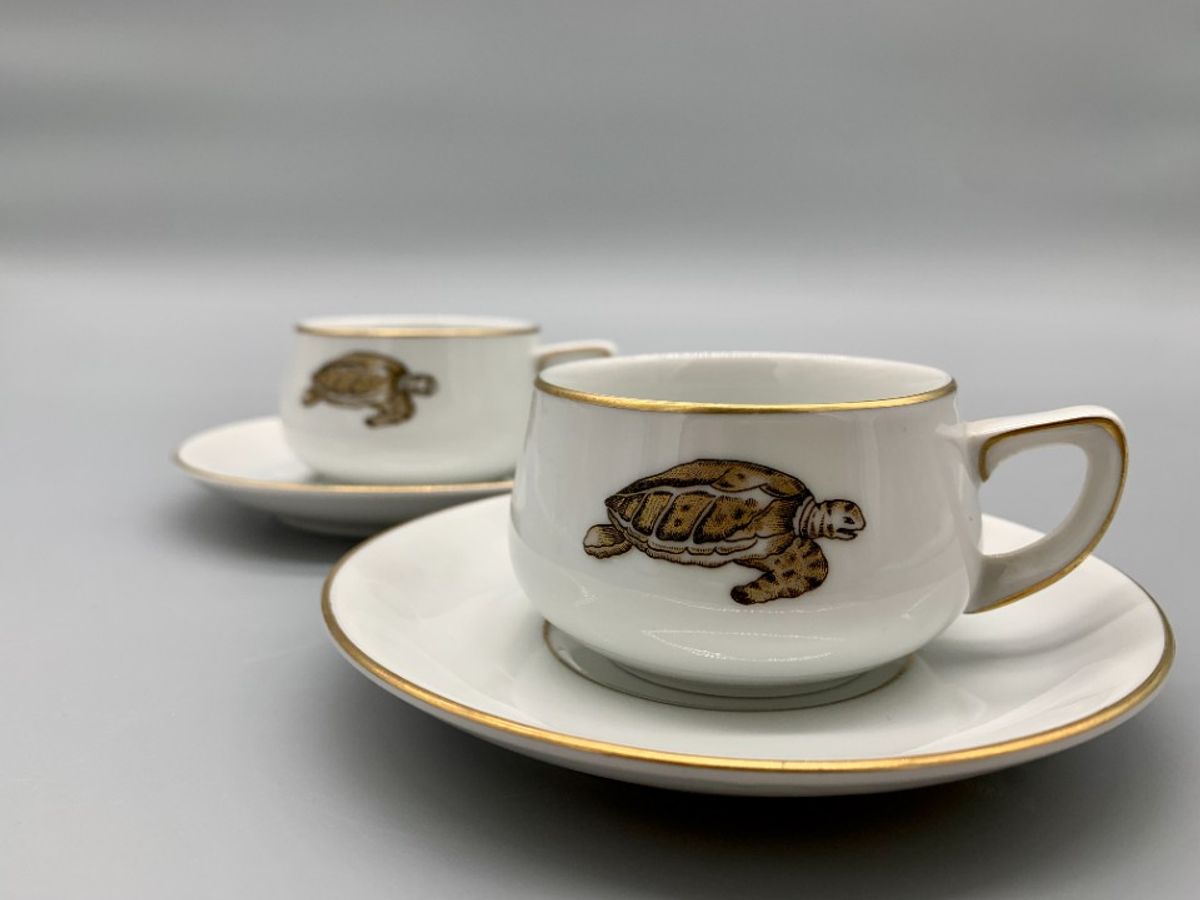 Set Kop En Schotels Lacroix Schildpad 4 Delig image 2