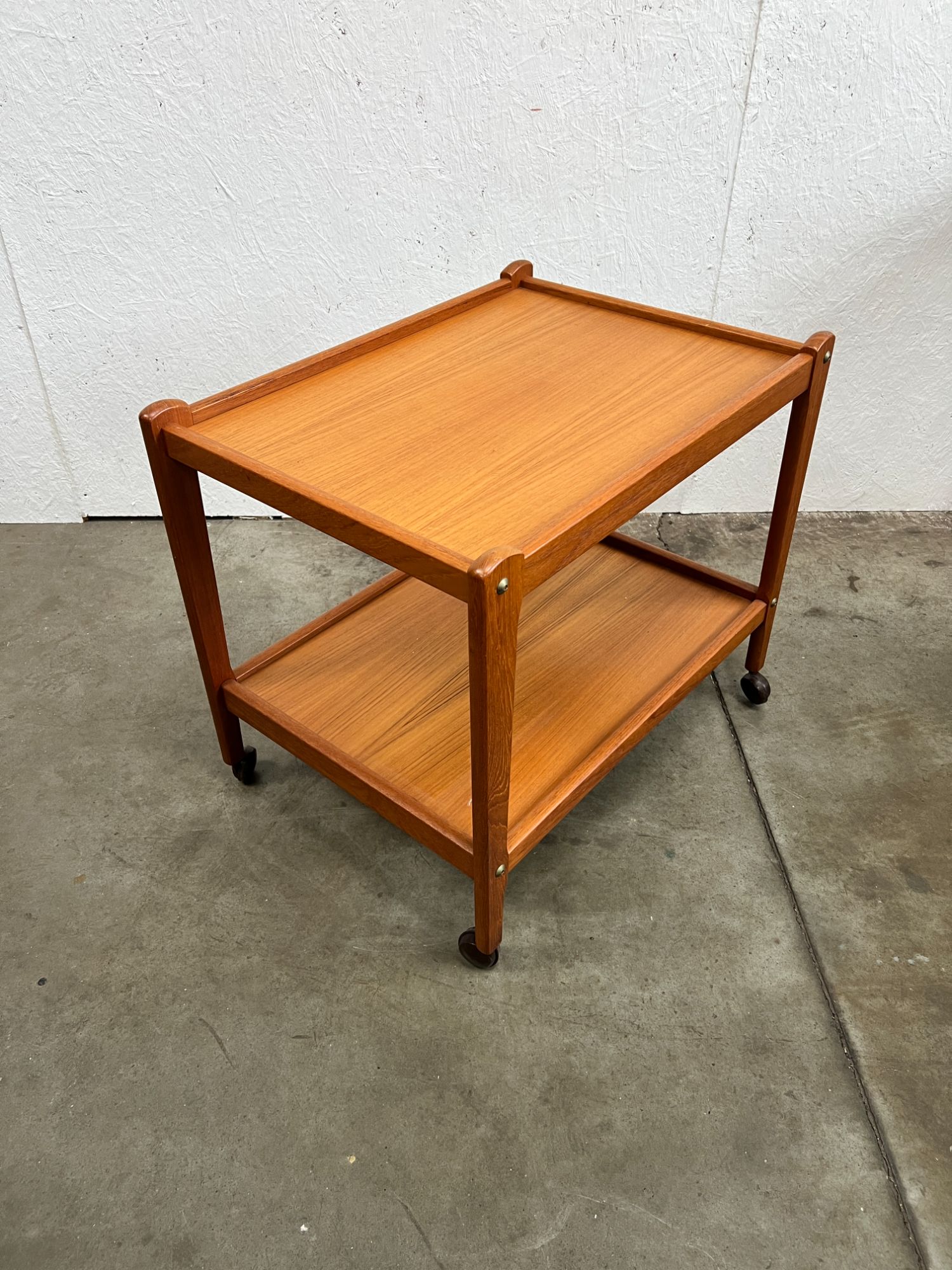 Vintage Deense Trolley / Bijzetmeubel, Teak, Brdr Furbo, 1960's image 8