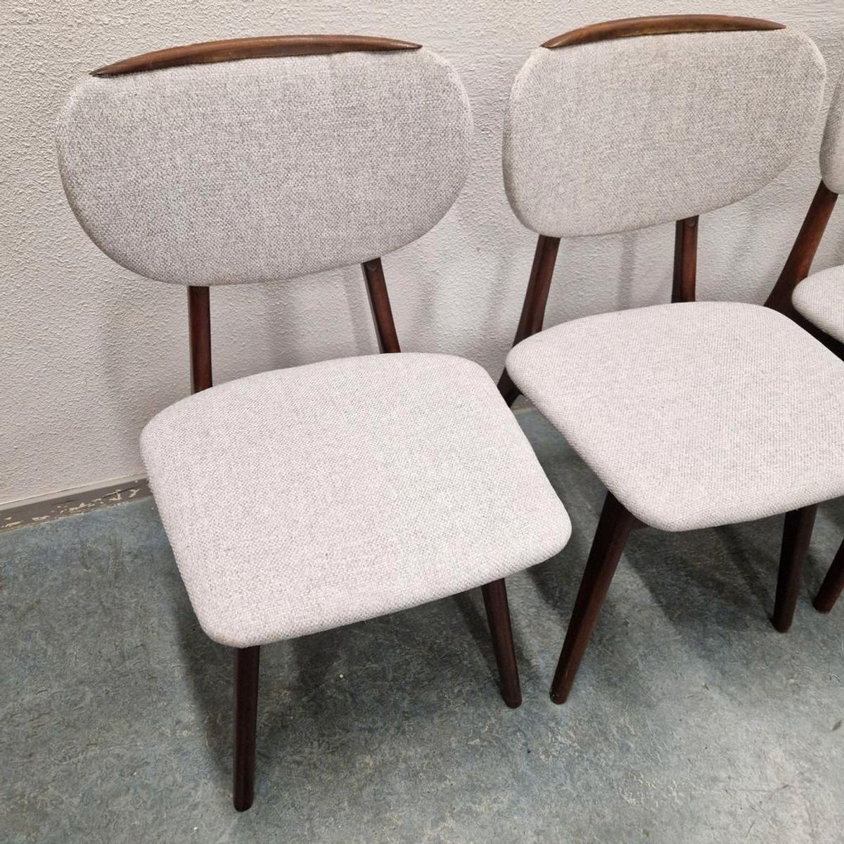 4 Vintage Eetkamerstoelen 4 Vintage Stoelen Bekleed image 6