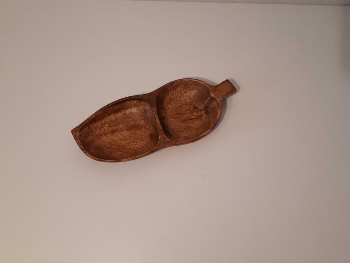 Vintage Houten Borrel Plank Tapas Schaal Snack Schaaltje image 3