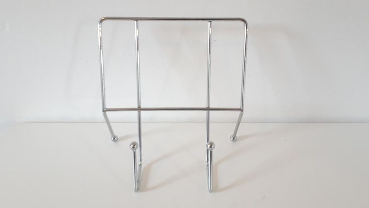 Vintage Chromen Lp Houder Boeken Standaard Kookboek Houder image 5
