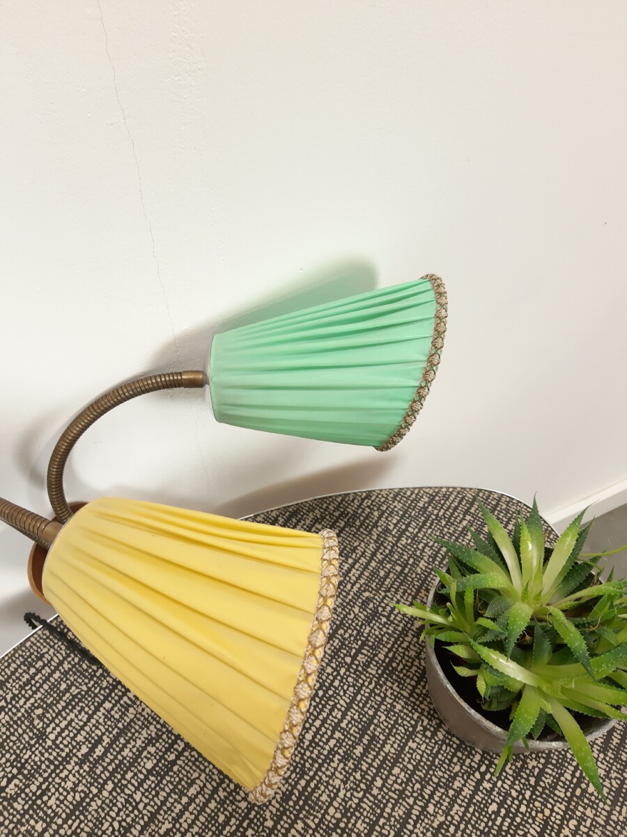 Space Age Gele Aluminium Wandlamp / Lamp Van Fael Scudo, Vintage