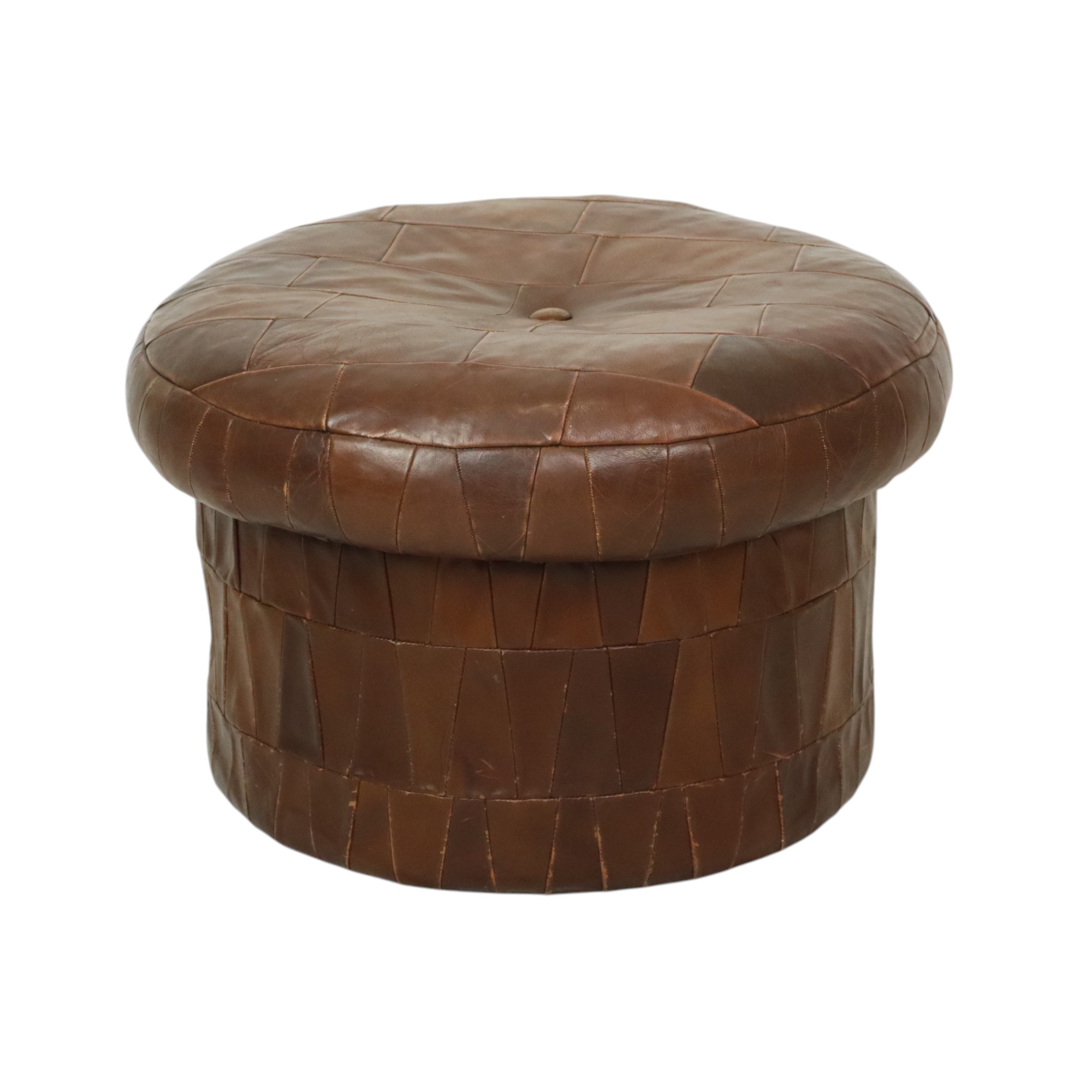 Design Mushroom Poef Opbergruimte De Sede Bruin Leer 57cm image 2