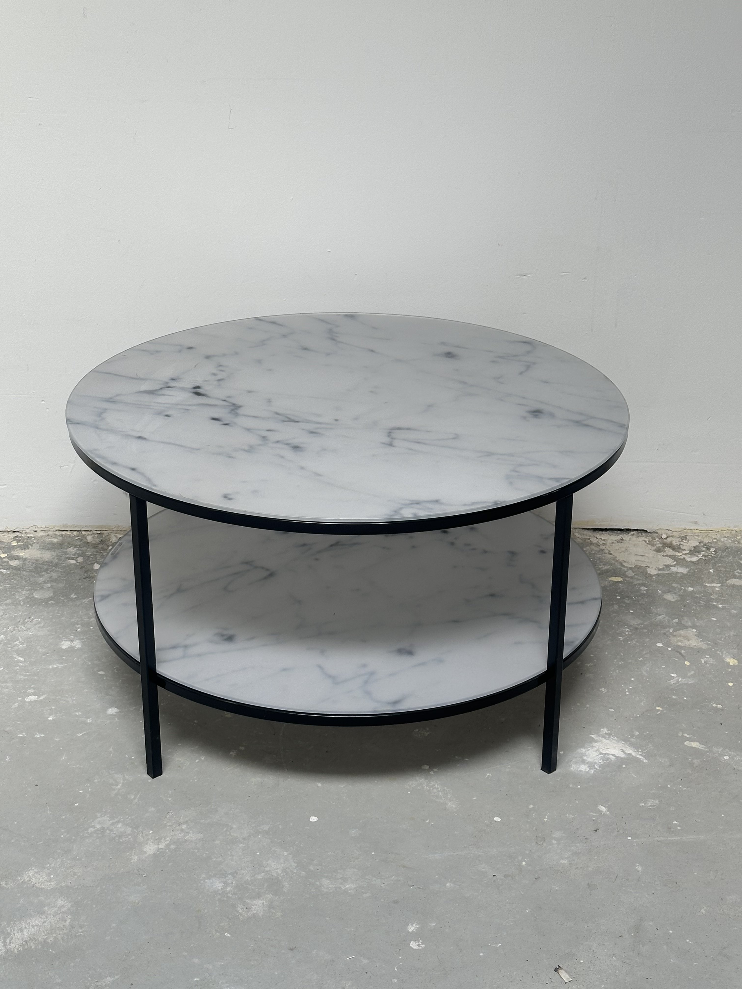 Genua Salontafel - Ø80 Cm - Wit Marmer Print image 9