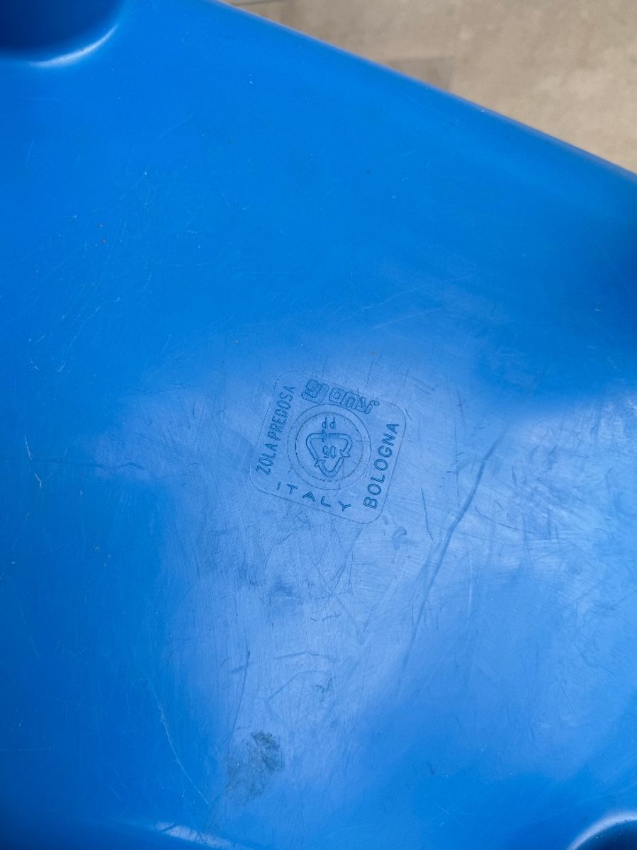 Blauwe Plastic Space Age Kinder Stoel image 8