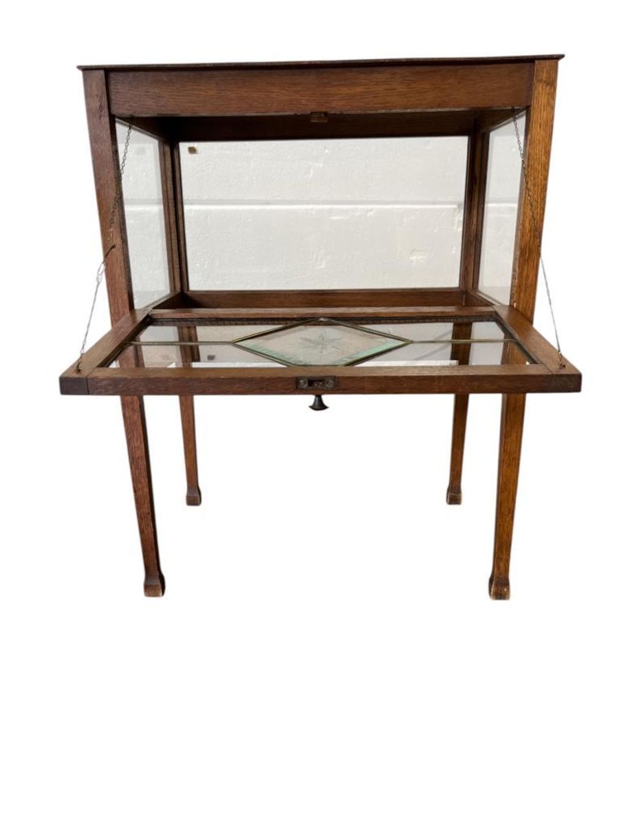 Vintage Glazen Vitrine / Etalage / Theekastje image 12