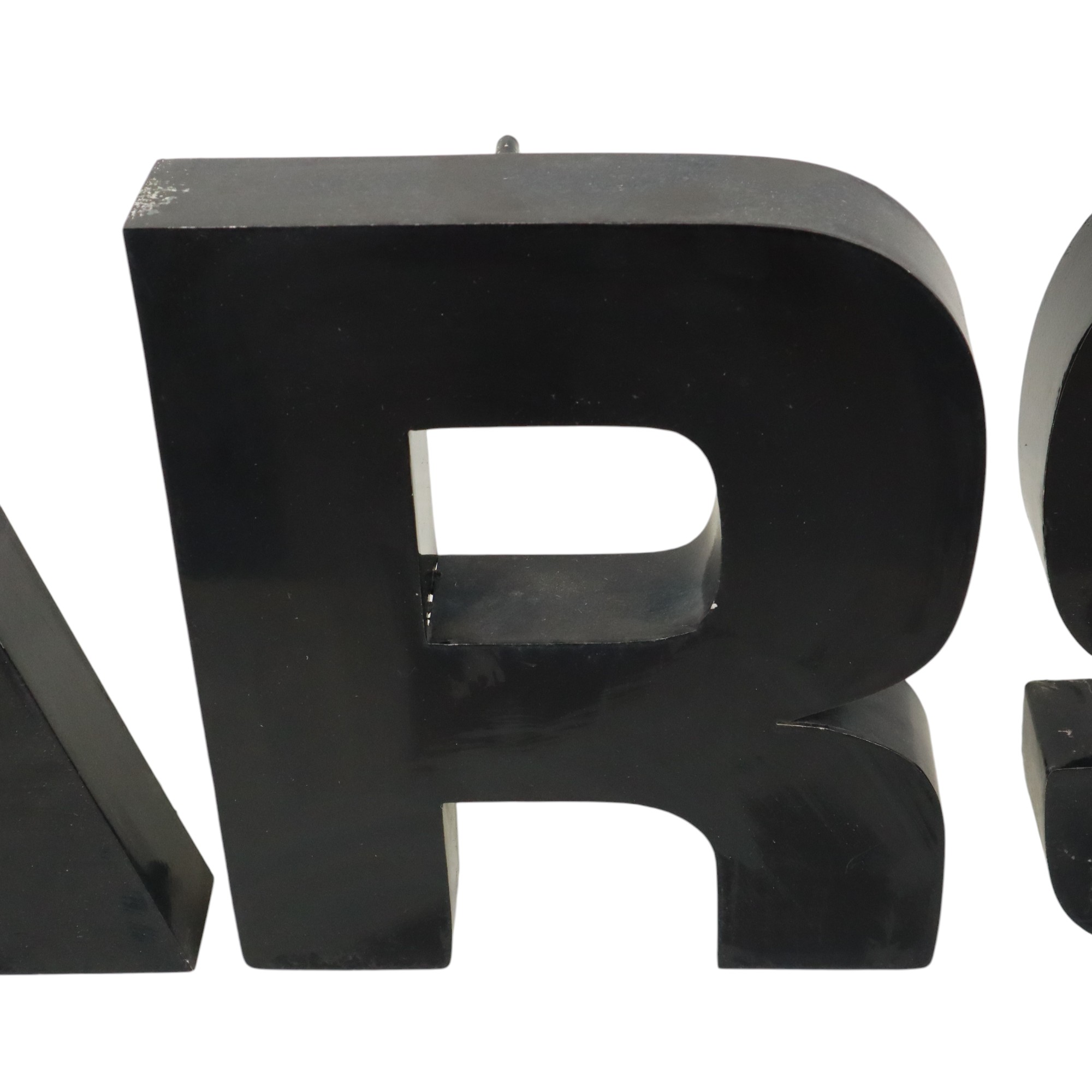 Grote Metalen Letters Cars Zwart Gelakt Reclame Mancave image 12