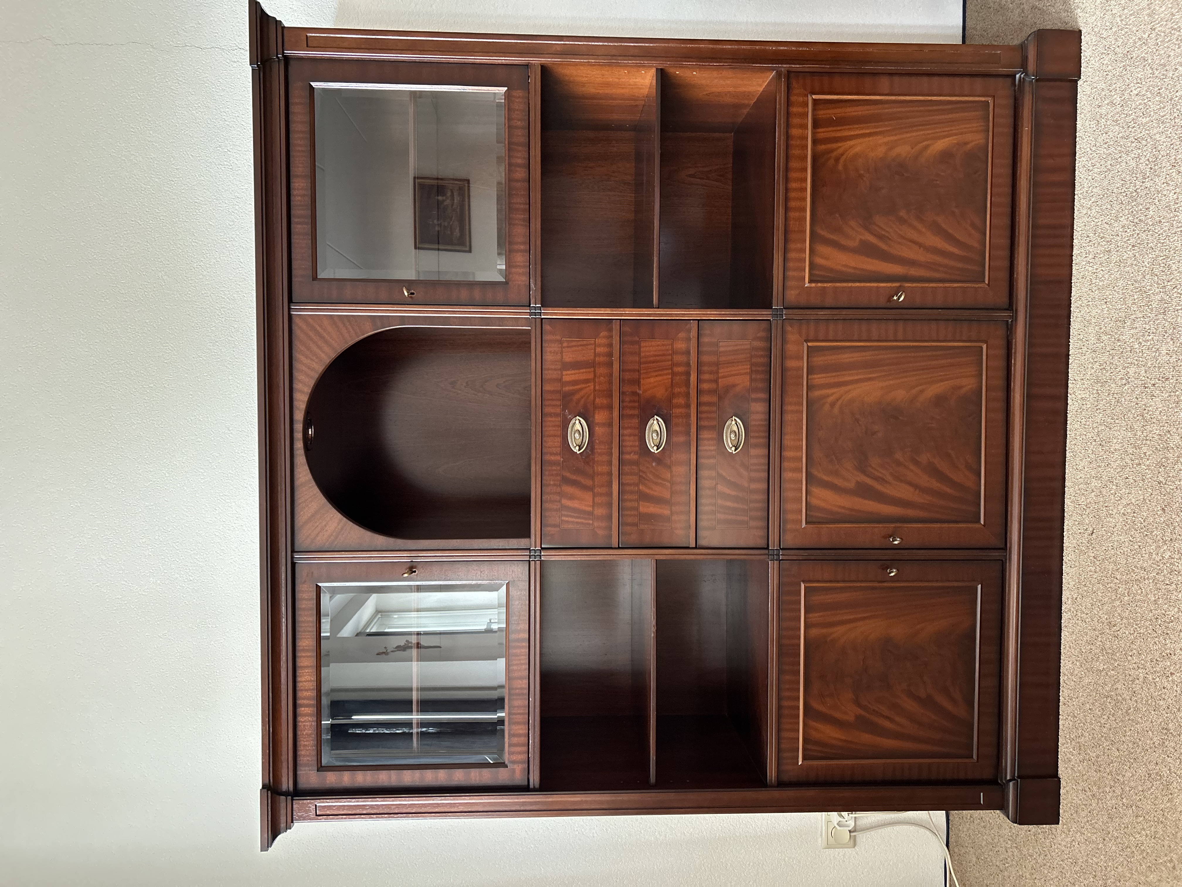 Vitrine Kast Mahonie image 3
