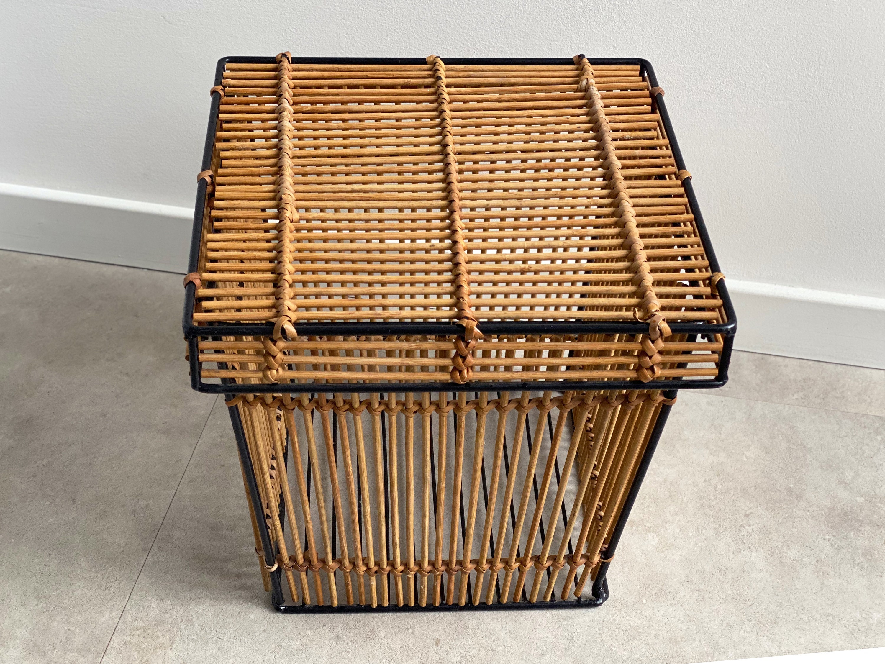 Mid Century Rohe Noordwolde Rotan Mand image 3