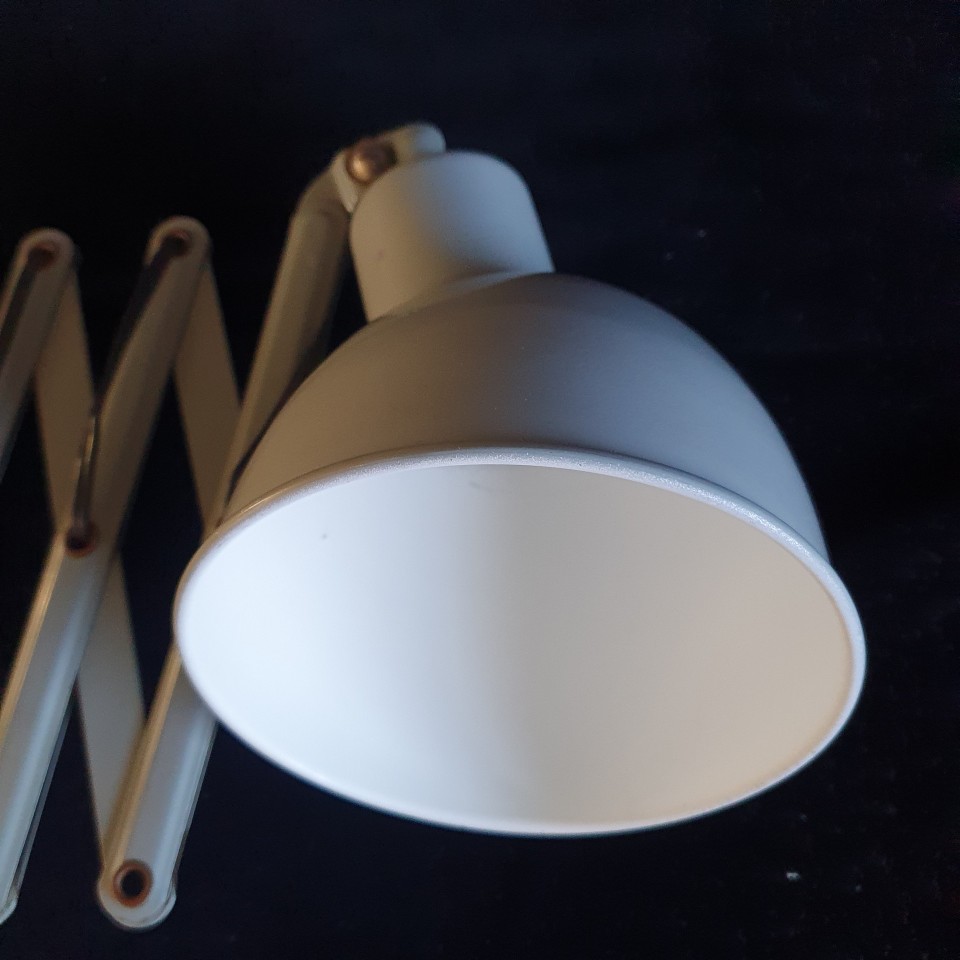 Schaarlamp - Industrieel - Wandlamp - Grijs - Metaal - 1950/1960 image 10
