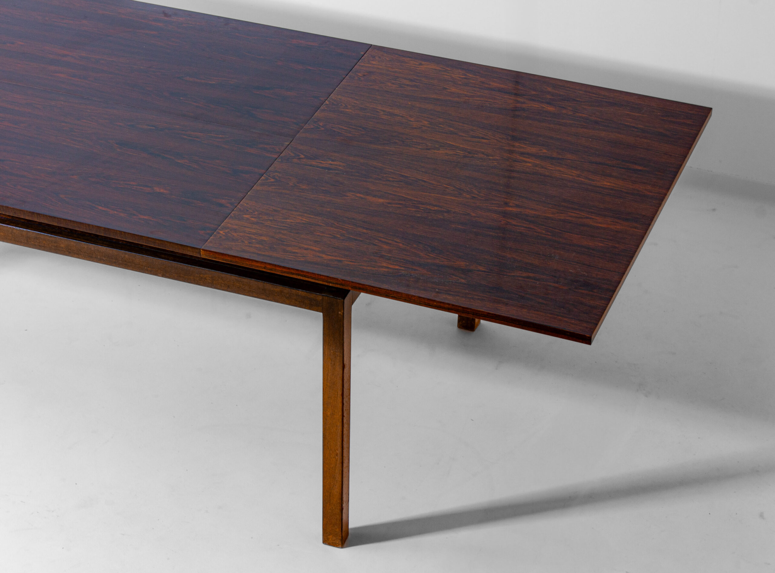 Mid-century Palissander Minimalistische Uittrekbare Eettafel Van Alfred Hendrickx, 1960 image 7