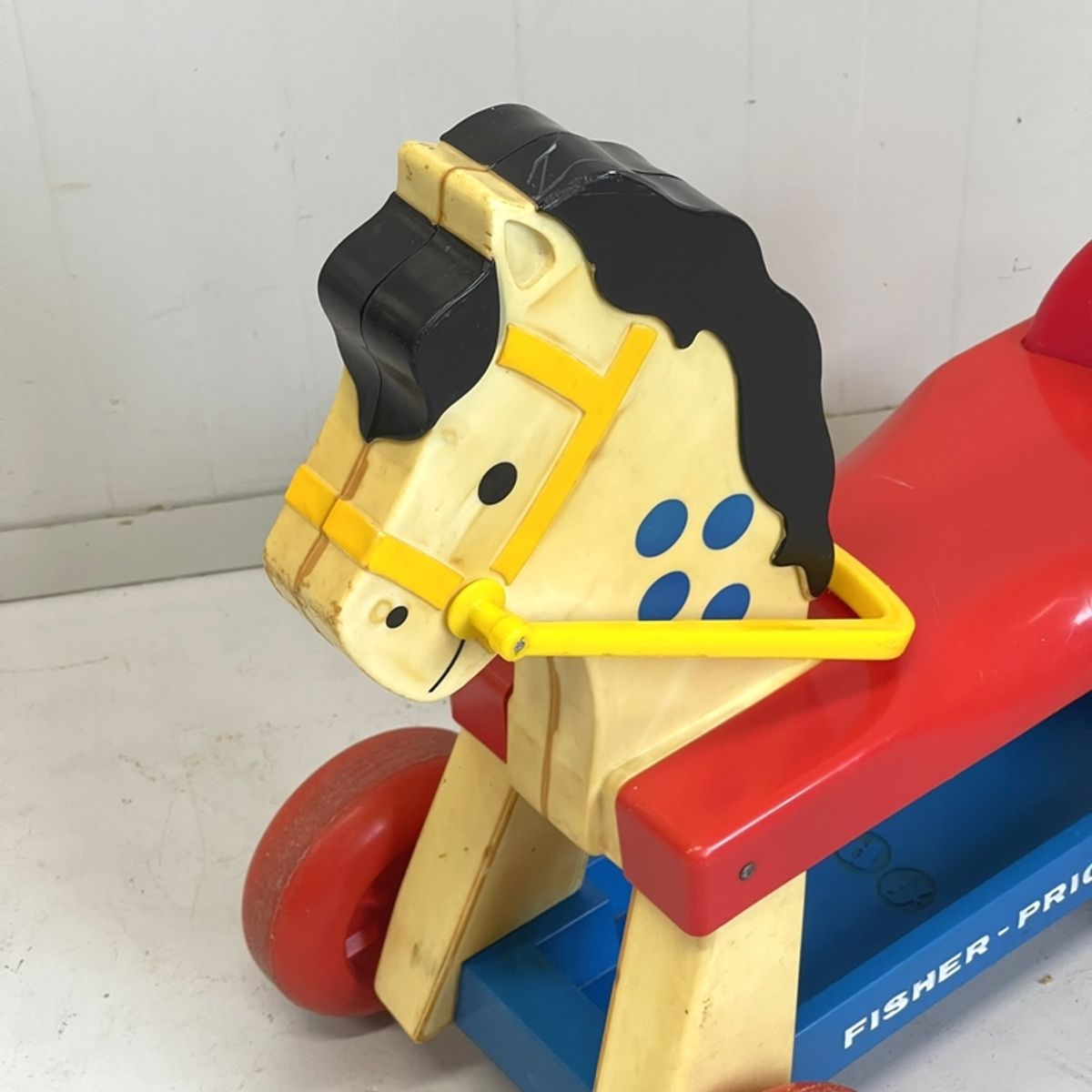 Vintage Fisher Price Paardje Loopwagen image 3
