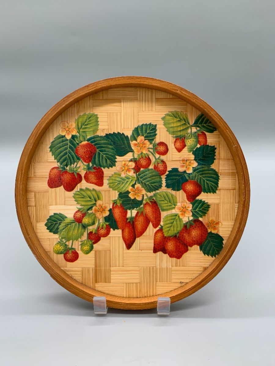 Vintage Set Dienbladen Bamboe Strawberry image 5