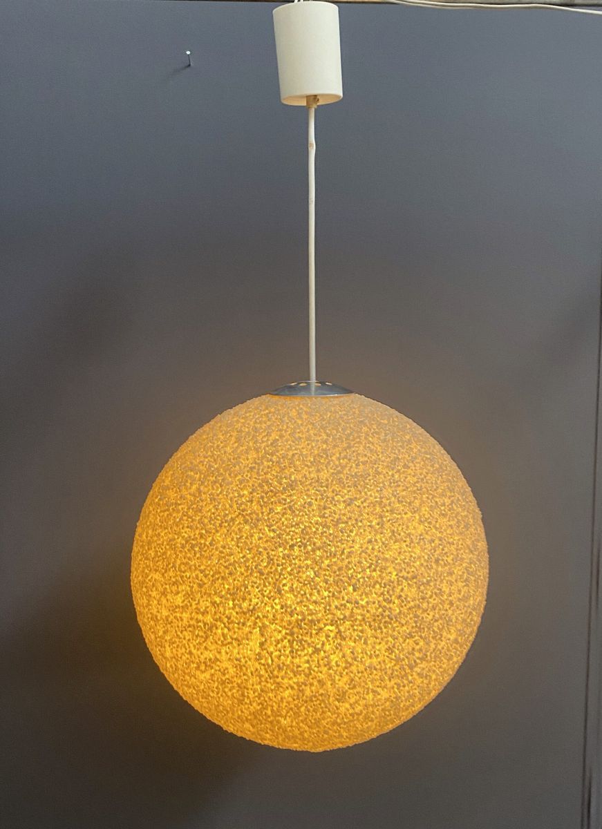 Sugar Ball Lamp In Yellow By John And Sylvia Reid For Rotaflex 1960s image 2