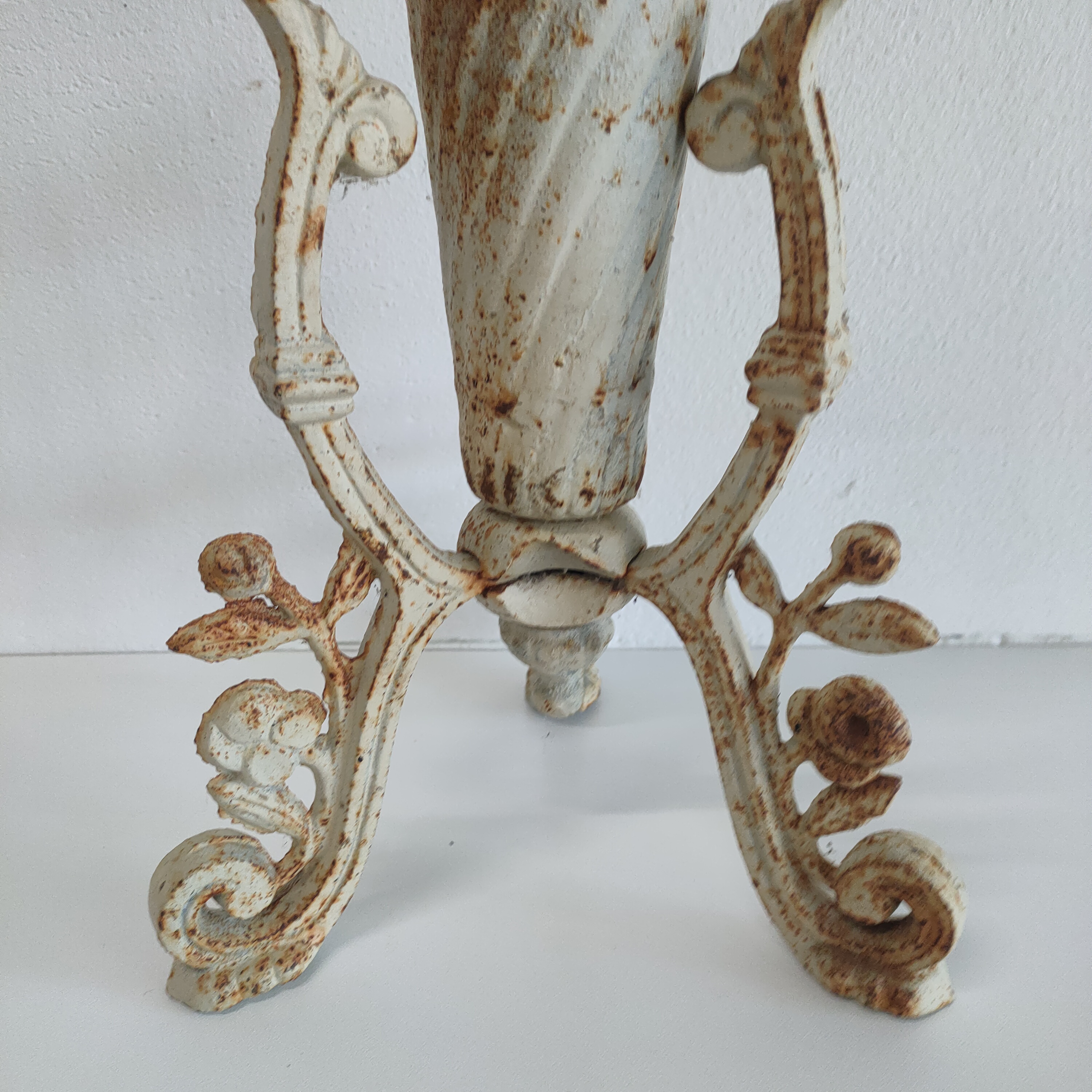 Gietijzeren Tuinvaas Creme Wit image 4