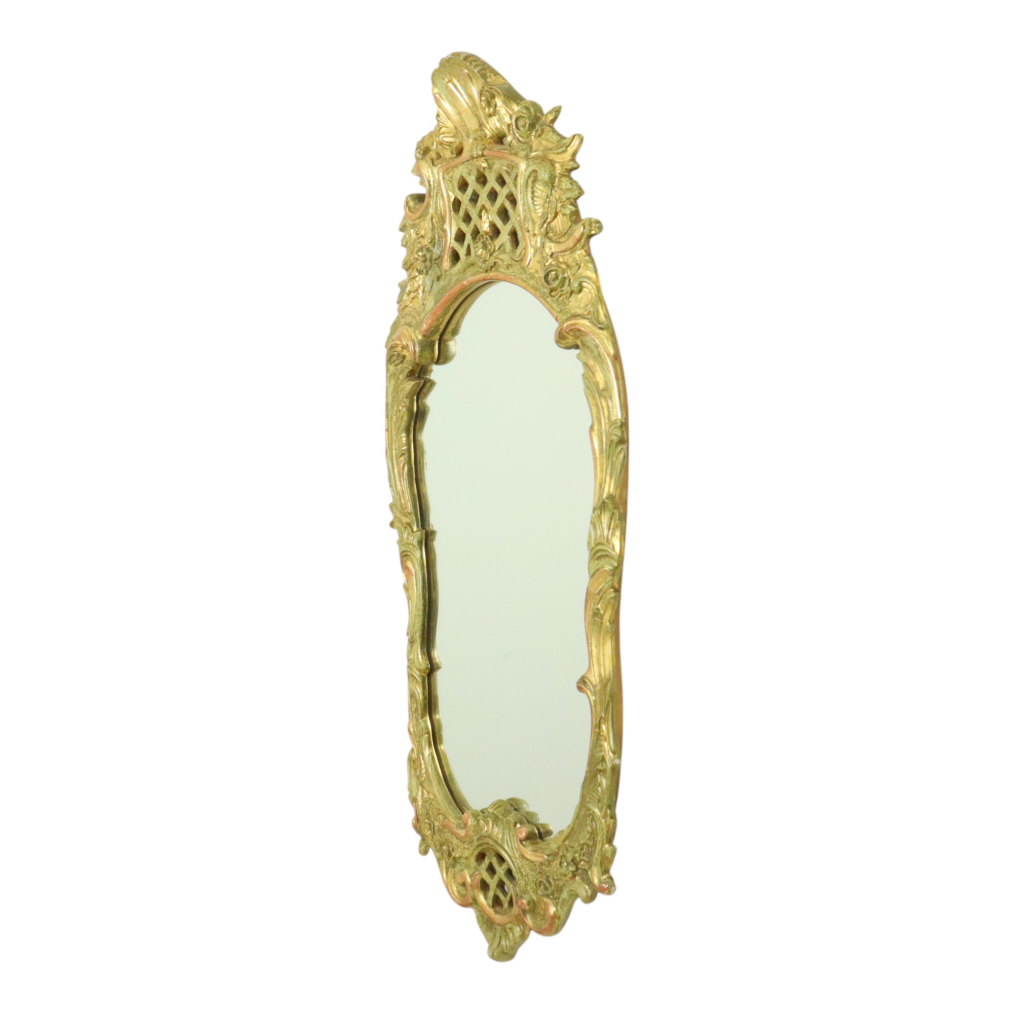 Grote Zweedse Spiegel Bladgoud Verguld Klassiek Rococo Stijl 119cm image 7