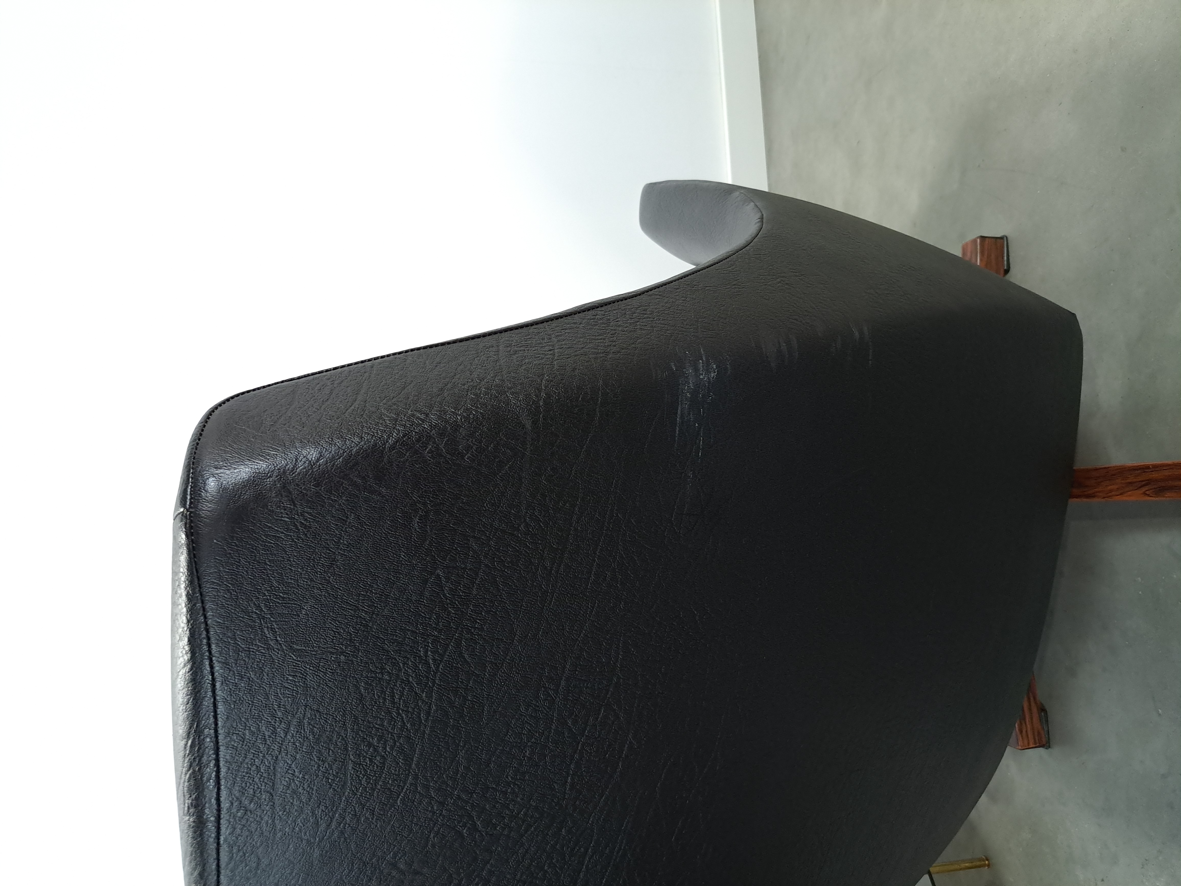 Zwarte Skai Kunstleder Draaifauteuil Uit Zweden image 20