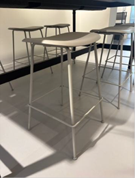 Muuto / Fiber Counter Stool / 65cm / Grey / Set Van 6 image 3