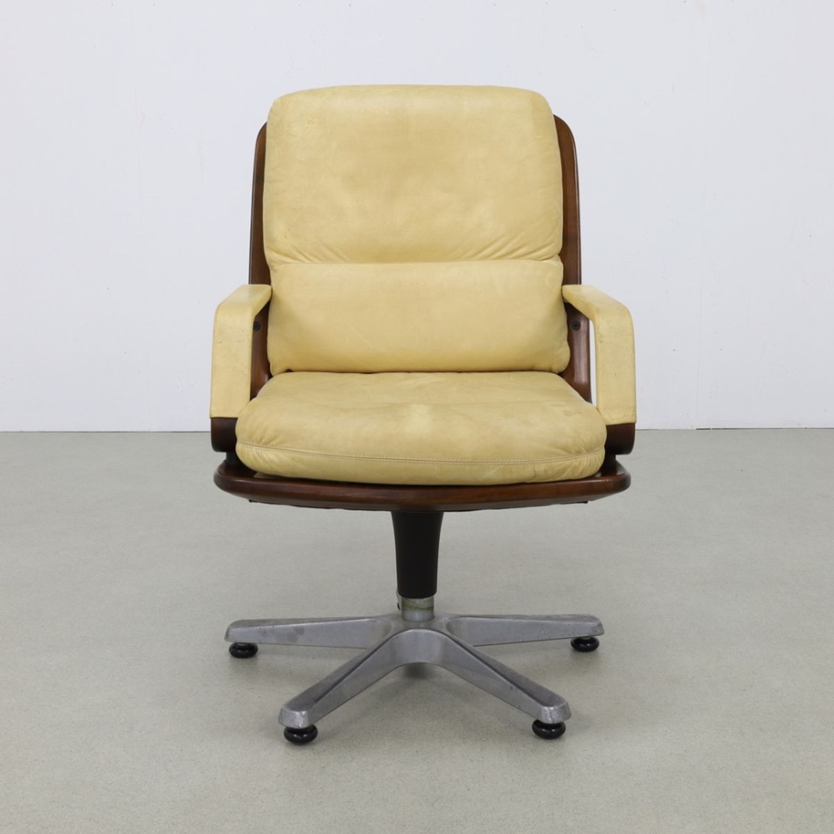 Vintage Bureaustoel Vergaderstoel Leder Eugen Schmidt, 1960 image 2