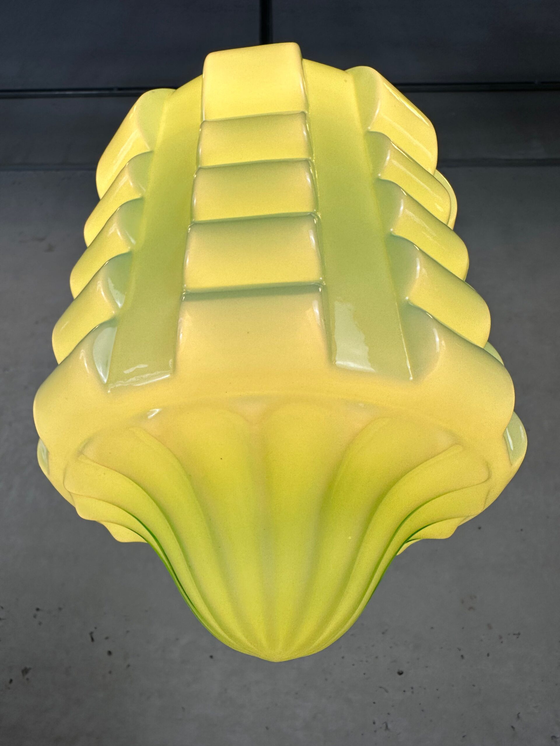 Art Deco Hanglamp ‘skyscraper’ – Opaline Groen image 6