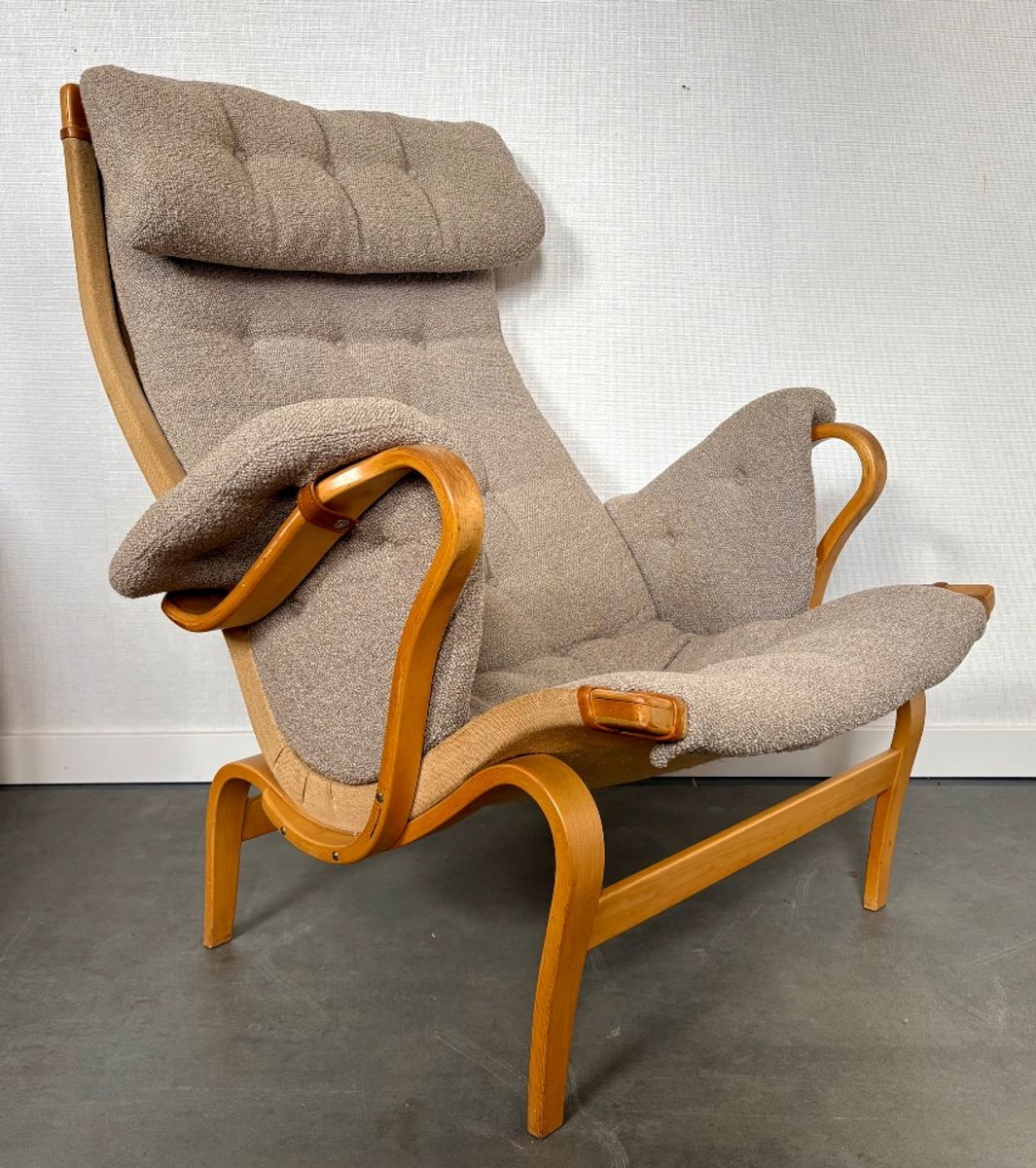 Pernilla Lounge Chair By Bruno Mathsson Sweden Dux image 12