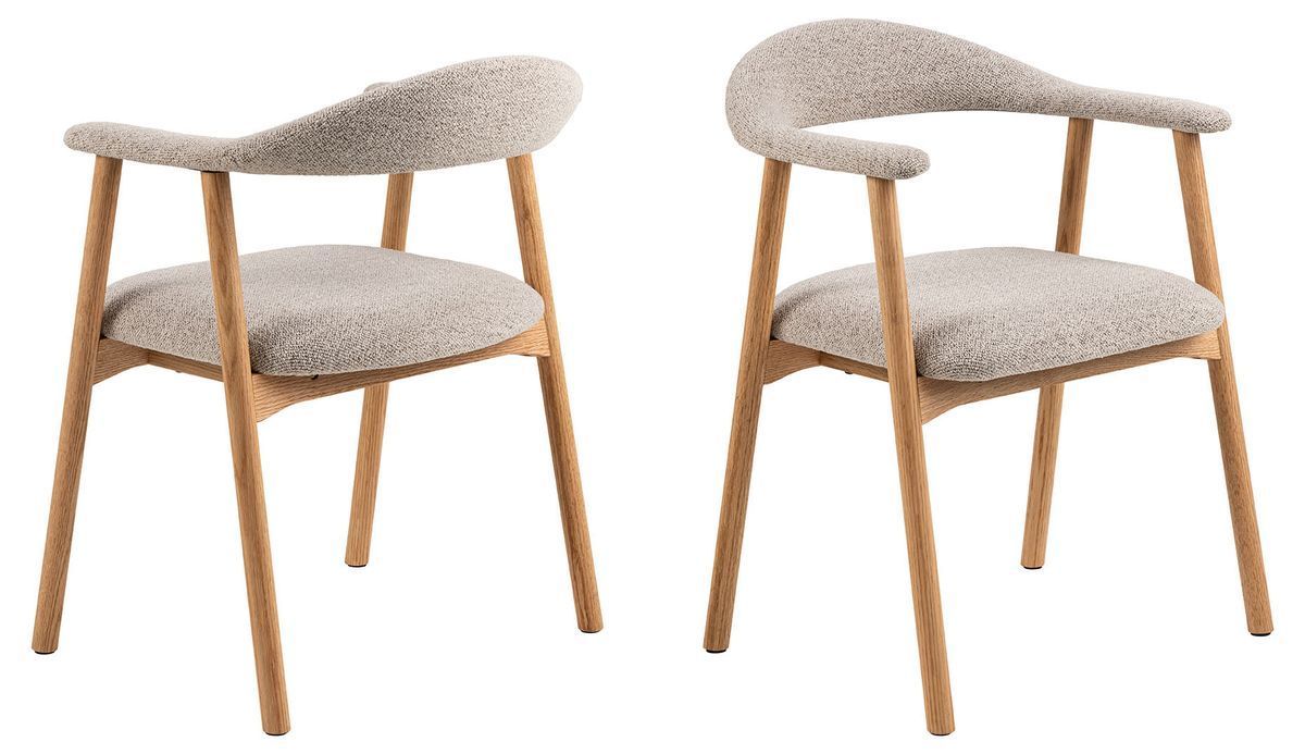 Joren Eetkamerstoel - Set Van 2 - Beige Bouclé image 10