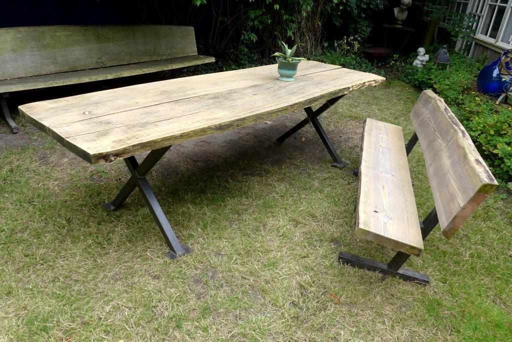 Prachtige Grote Boomstam Tuintafel 260 Cm image 12