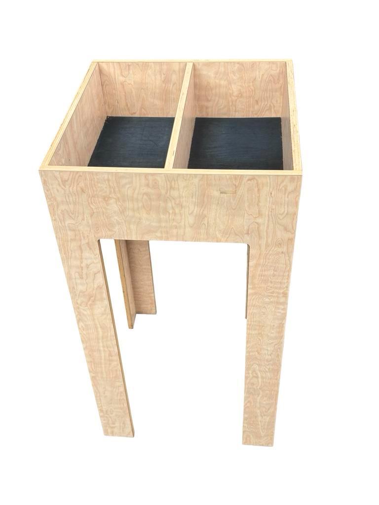 Houten Tafel Opbergmeubek Lp Cd Boelen - Uniek Design image 11